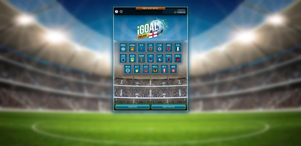 Betman team selection grid with league team logos and quick pick actions